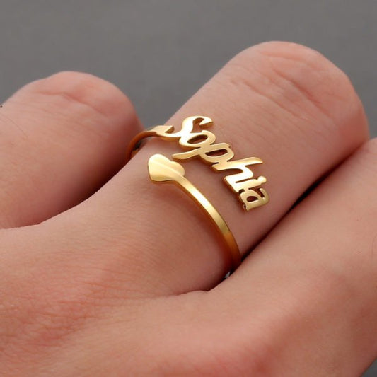 Customized Engraved Name Ring