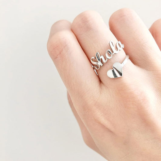 Customized Engraved Name Ring