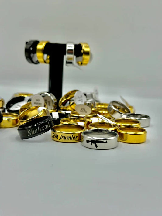 Customized Engraved Name Ring
